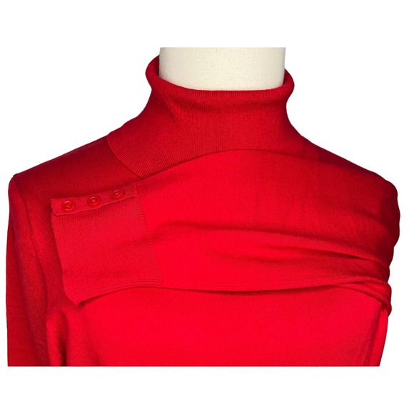 Talbots Plus women's Christmas red turtleneck pullover sweater long sleeve 2X - Picture 5 of 8